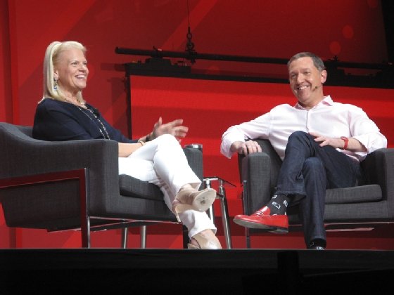 IBM CEO Ginni Rometty and Red Hat CEO Jim Whitehurst