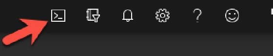 Cloud Shell access icon