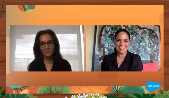Salesforce CMO Stephanie Buscemiinterviews television journalist Soledad O'Brien
