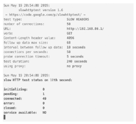 HTTP stress testing results