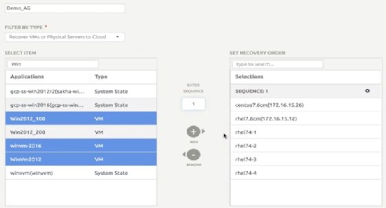 screenshot of Actifio 10c