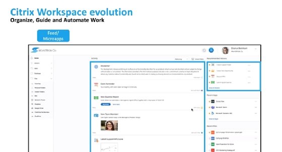 Citrix Workspace with micro apps