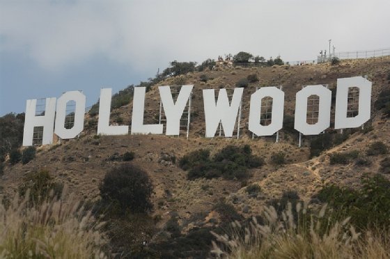 The Hollywood sign in Los Angeles.