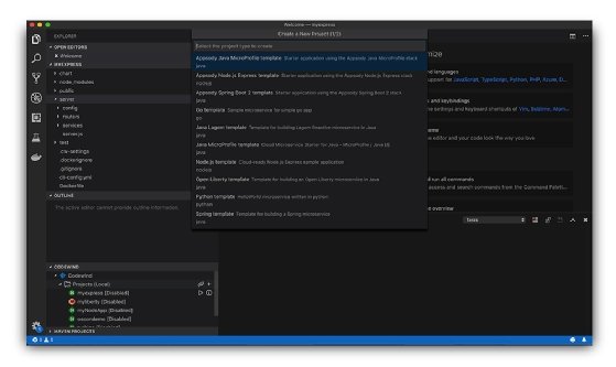 Codewind UI