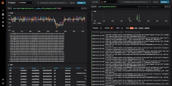 Grafana Loki interface