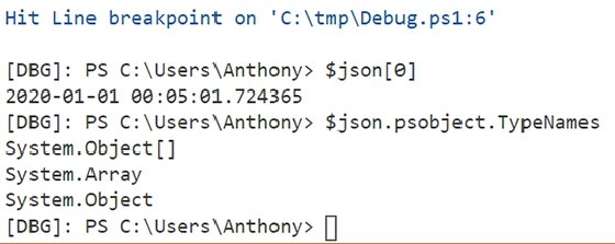 PS $json variable 2