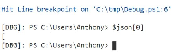 PowerShell $json variable