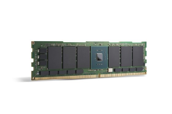 Photo of an Intel second-generation 3D XPoint Optane persistent memory.