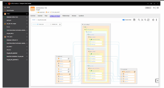 Screenshot of Informatica Enterprise Data Catalog