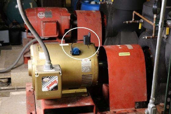 This motor uses the Everactive Machine Health Monitoring system sensors to measure and report on machine performance in real time.
