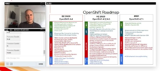 Red Hat Virtual Summit screenshot