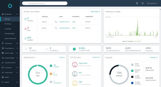 screenshot of Rubrik Andes 5.2