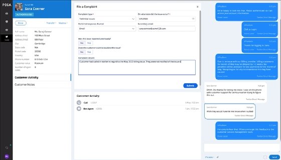 Pega Customer Service Unified Messaging Edition