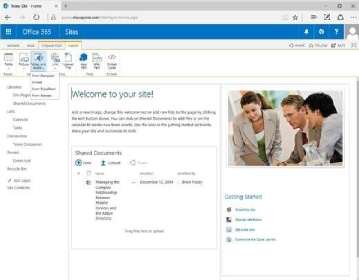 Uploading multimedia in SharePoint
