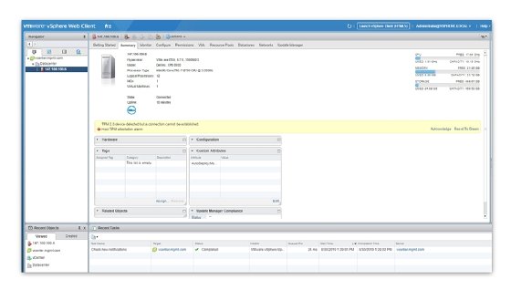 vSphere alarm