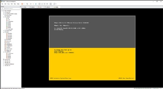 VMware Workstation connection to ESXi