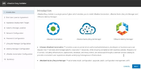 VRealize Easy Installer