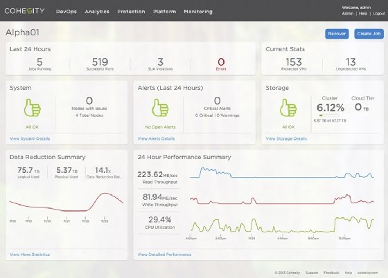 updated Cohesity DataPlatform