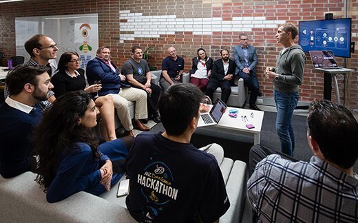 Staff meeting at IBM Garage in Melbourne