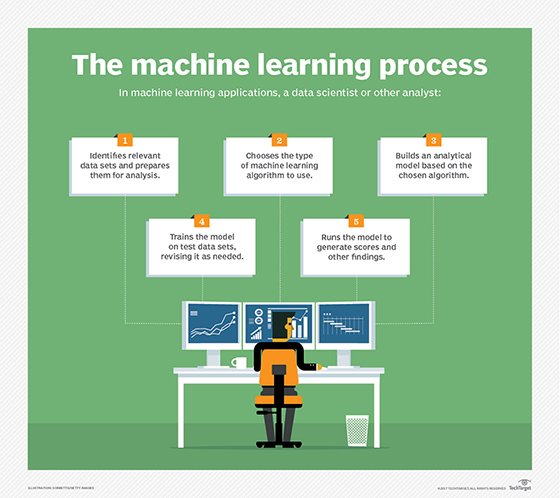 the machine learning training process