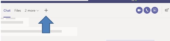 Teams content tab