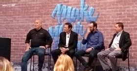 Photo of Cohesity customer panel at VMworld 2019
