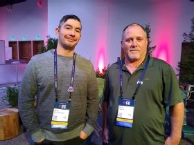 photo of Zachary Kruszewskiand Mark Lawlerat Commvault Go
