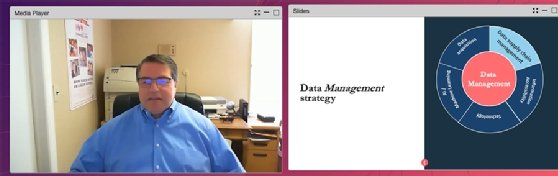 Talend user Charles Link, director of data and analytics at Covanta, at Talend Connect virtual conference.