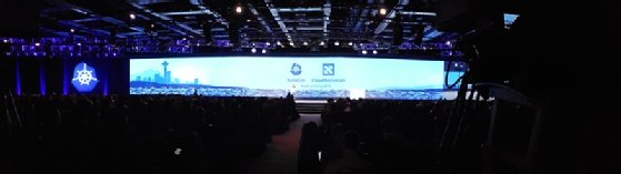 KubeCon keynote crowd