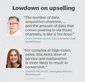 Bergh and Melamed on upselling to customers