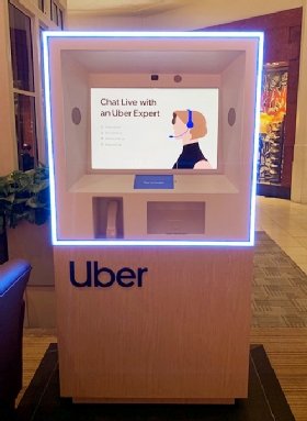 Uber kiosk