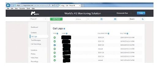 Using the MSpy dashboard.