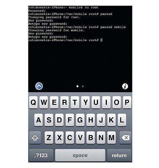 Changing the passwords on your mobile phone.