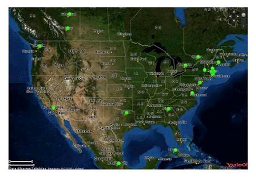 ahoo Map tracking with latitude.