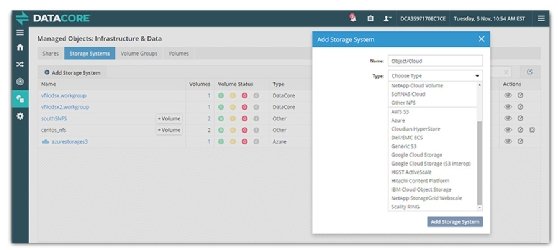 DataCore vFilo screenshot