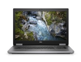 Front view of the Dell Precision 7740 mobile workstation.