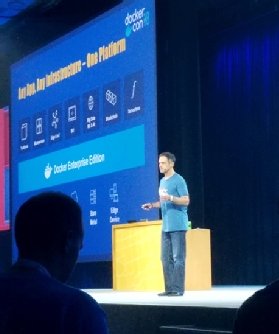 Docker CPO Scott Johnston presents at DockerCon