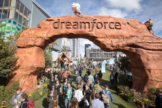 Attendees at Dreamforce 2017 in San Francisco