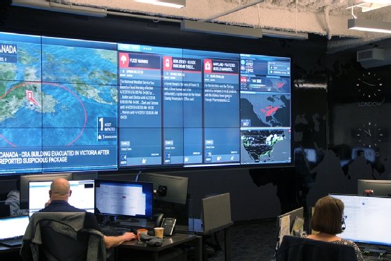 Photo of Everbridge's Global Operations Center