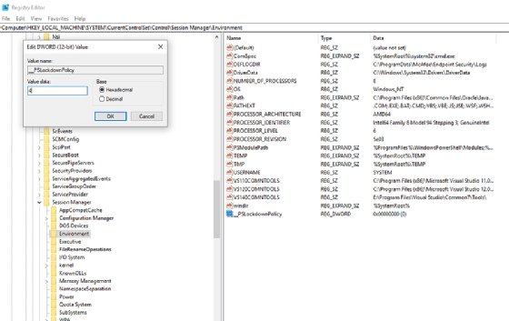 Constrained Language mode