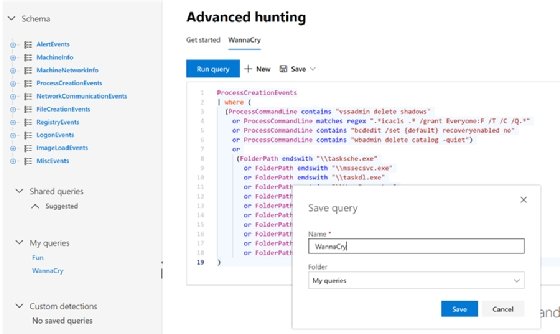 Microsoft Defender ATP query