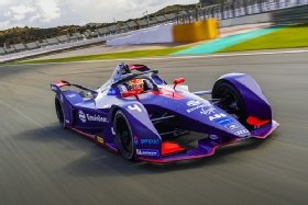 Genpact EVR Formula E racing car