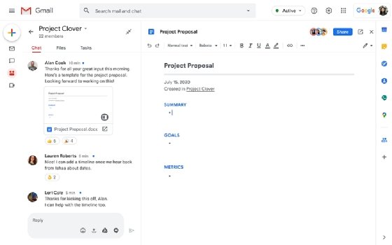 Screenshot of Gmail