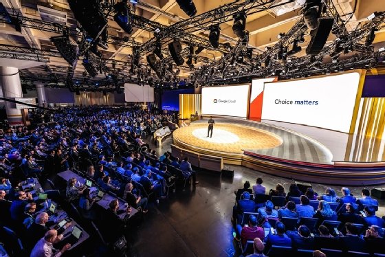 Picture of keynote, Google Cloud Next 2019