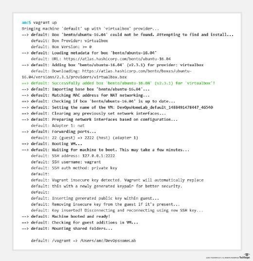 Download an image with Vagrant