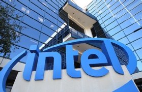 Intel corporate sign