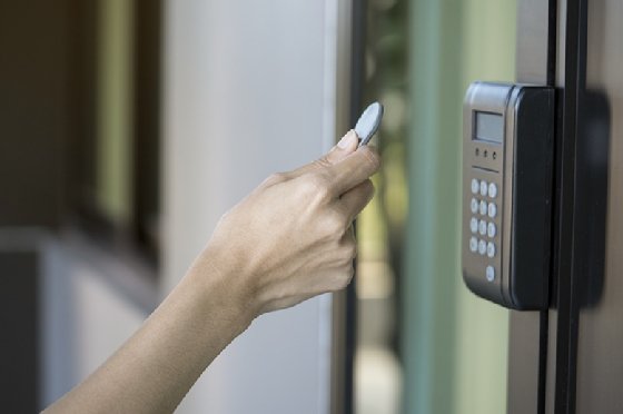 RFID tagging can be used for building access control.