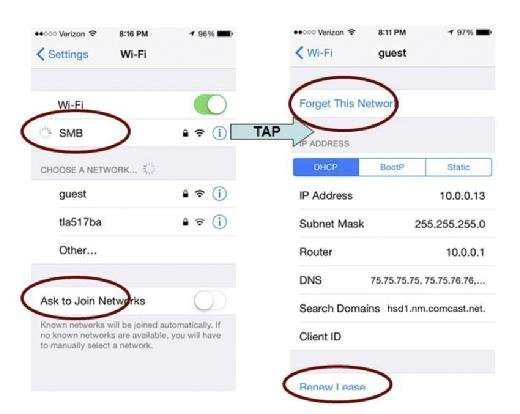 iPad Wi-Fi IP address