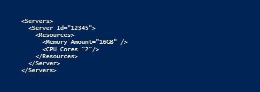infrastructure as code XML file