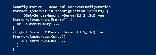infrastructure as code PowerShell pseudocode